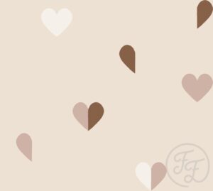 Hearts Beige Big