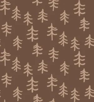 Simple Minimalistic Trees Dark Brown