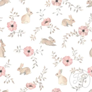 Rabbit and Flowers