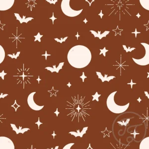 Moon, stars & bats Halloween in milk chocolate