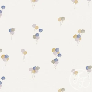 Balloons Offwhite blue