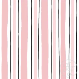 Stripes Pink White Black