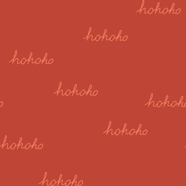 Hohoho Santa is Here in Dark Red