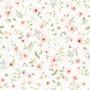 Floral Malin Pink Offwhite