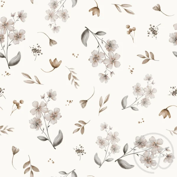 Floral Sarah Beige Ivory