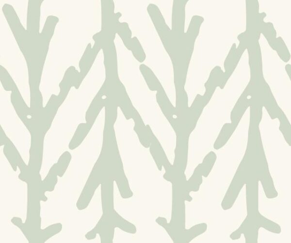 Abstract Trees Mint Blue