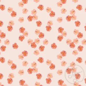 Hawaiian Flowers Orange Small