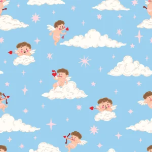 Little Cupid in Baby Blue