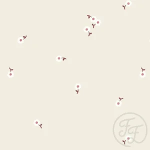 Daisy Stem Plum Light Beige