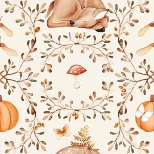 Sleeping Deer Ecru Small