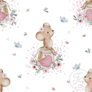 Mouse Collecting Love White