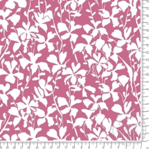 White lawn in rouge pink