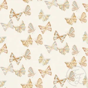 Turquoise Hazel Retro Butterflies