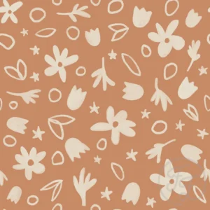 Tropical Flowers Copper