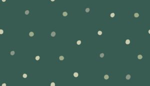 Colorful Christmas Dots Emerald Green