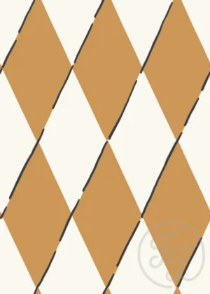 Diamond Plaid Honey Yellow