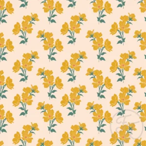 Cozy Flower Fall in Antique White