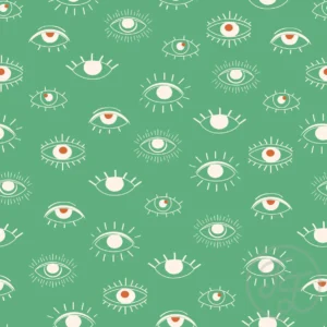 Halloween eyes in dusty green