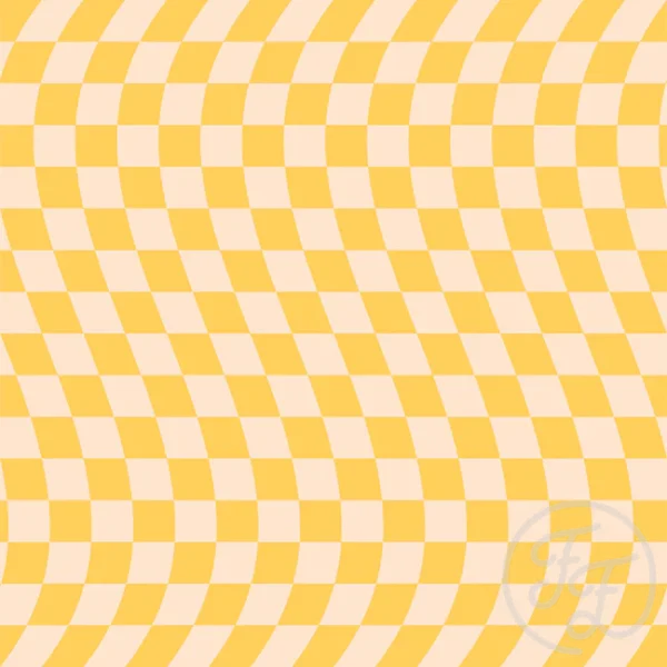 Wavy Checker Yellow