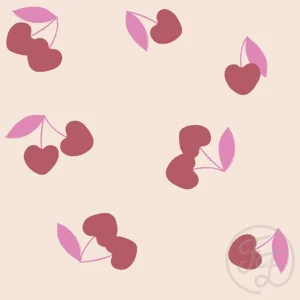 Cherries Coral Pink Small