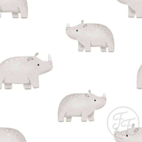 Safari Rhino White