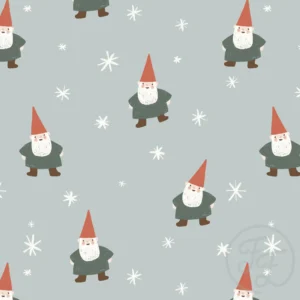 Christmas Gnome and Stars Big Blue