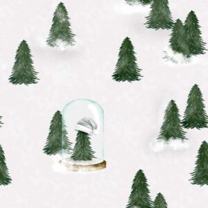 Santa is Lost in The Woods in White