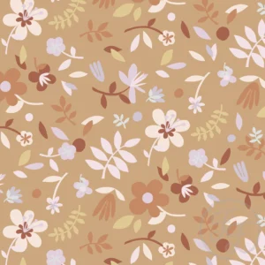 Collage Flower Light Brown Small