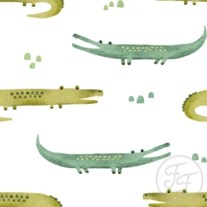 Safari Crocodile White