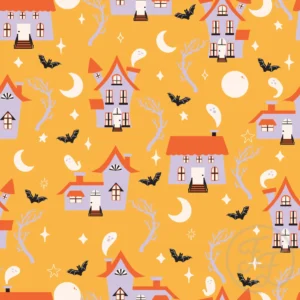 Haunted house in butterscotch