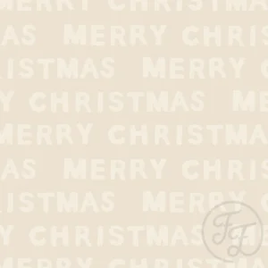 Merry Christmas Beige