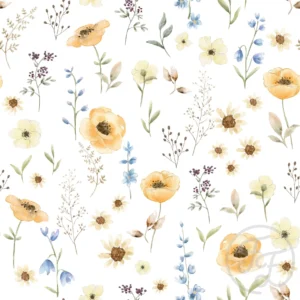 Floral Sandy White
