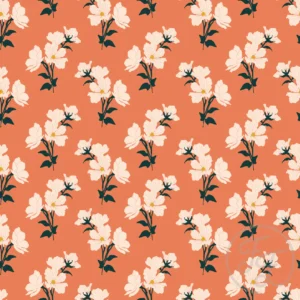 Cozy Flower Fall in Terra Cotta