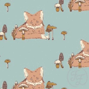 Foxes on Turquoise