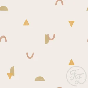Geometric Shapes Pearl White