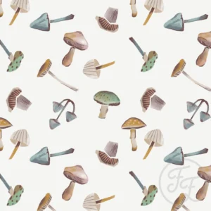 Painted Mushrooms on Light