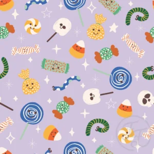 Halloween candies in Periwinkle