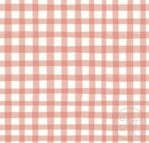 Picnic Gingham Coral Pink
