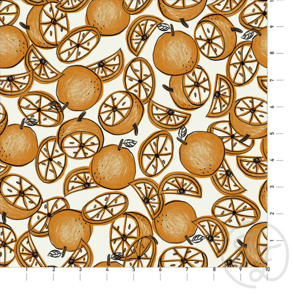 Juicy Oranges Offwhite