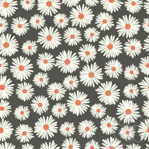 Aster Flower in Mid Grey