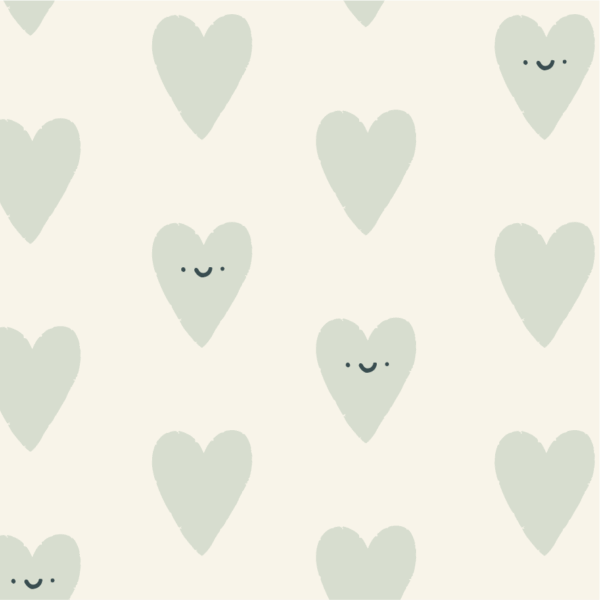 Happy Valentine Hearts Blue