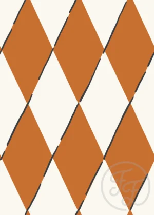 Diamond Plaid Marmalade Orange