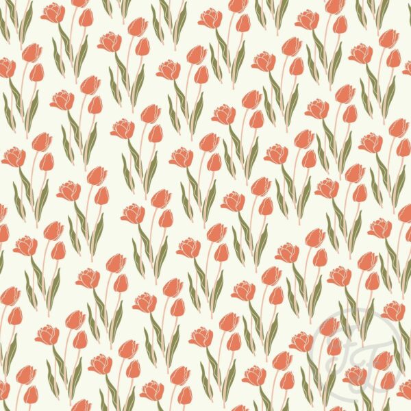 Tulip Flower in Floral White