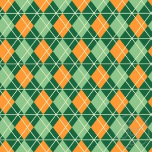 St Patrick day green diamonds in Frog Green