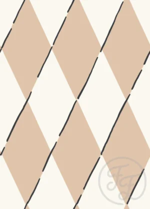 Diamond Plaid Ivory Cream
