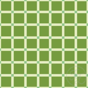 Gingham in Muted Green