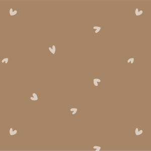 Valentine Hearts Brown
