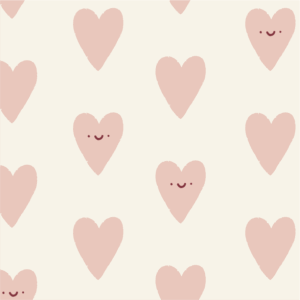 Happy Valentine Hearts Pink