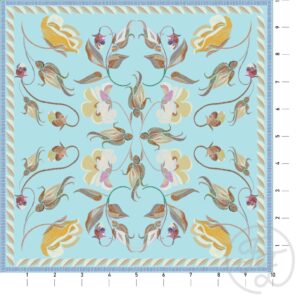Delicate Embroidery in Sky Blue