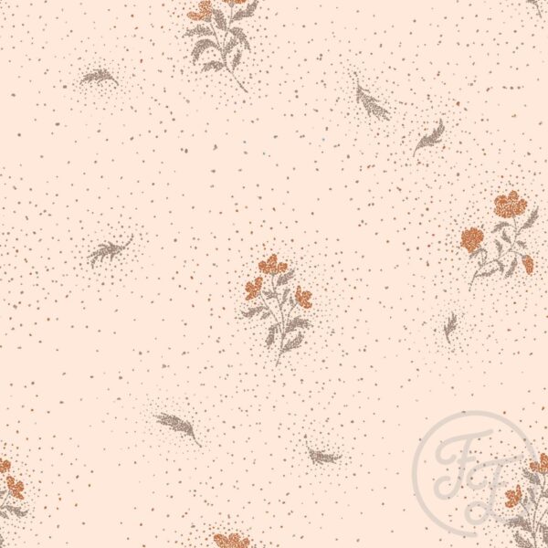 Floral Dots in Rust